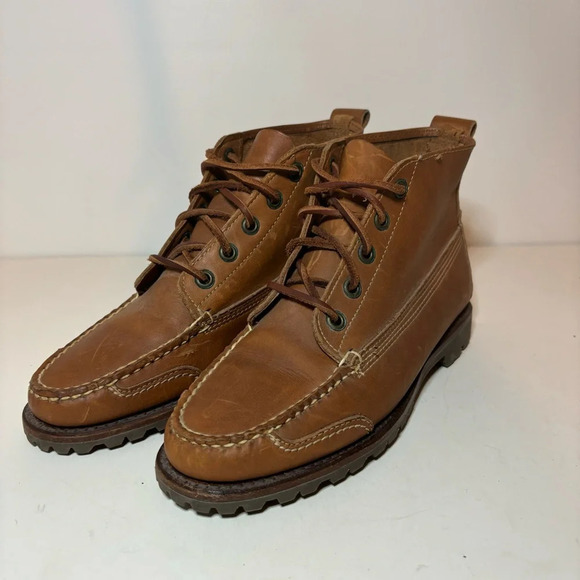 Cole Haan Country Vintage 90s Boots Brown Leather Lace Up Women’s Size 8 M - Picture 8 of 11